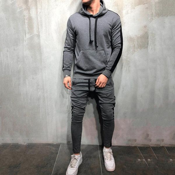 men's tracksuits 2 pieces sets tracksuit men hooded sweatshirt+pants pullover hoodie sportwear suit casual clothes size -3xl, Gray
men's tracksuits 2 pieces sets tracksuit men hooded sweatshirt+pants pullover hoodie sportwear suit casual clothes size -3xl, Gray