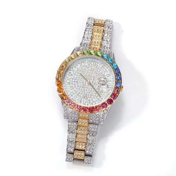 wristwatches hip hop men multicolor fashion simple watch luxury diamond rainbow gradient color calendar quartz, Slivery;brown
wristwatches hip hop men multicolor fashion simple watch luxury diamond rainbow gradient color calendar quartz, Slivery;brown