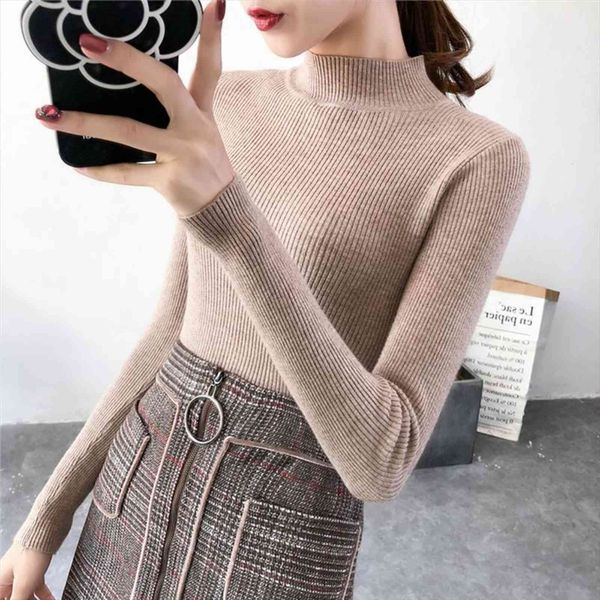 women ladies turtleneck pull sweaters slim casual knitted pullovers stretchable clothing on spring autumn clothes, White;black
women ladies turtleneck pull sweaters slim casual knitted pullovers stretchable clothing on spring autumn clothes, White;black