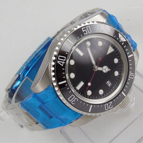 wristwatches japan nh35 24 jewels automatic male wristwatch ceramic bezel insert date 44mm deployment, Slivery;brown
wristwatches japan nh35 24 jewels automatic male wristwatch ceramic bezel insert date 44mm deployment, Slivery;brown
