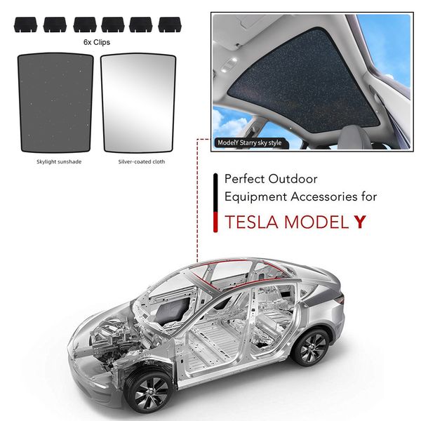 for tesla model y car sunroof sunshade net auto accessories skylight protective cover uv heat sun shade insulation blind shading
for tesla model y car sunroof sunshade net auto accessories skylight protective cover uv heat sun shade insulation blind shading