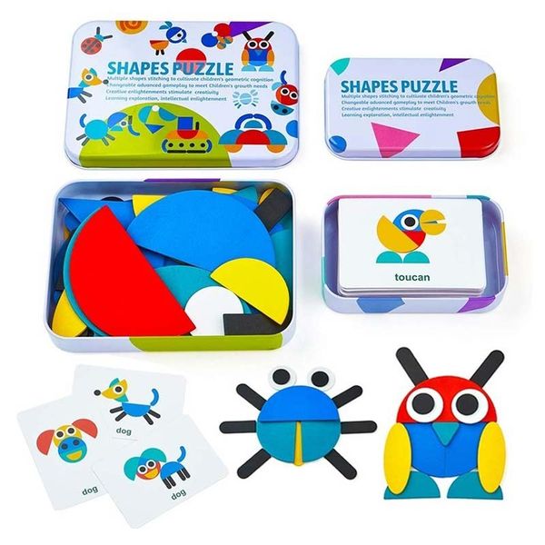 1 set creative puzzle toys childrens puzzle developing educational toys jigsaw geometric shape tangram color building
1 set creative puzzle toys childrens puzzle developing educational toys jigsaw geometric shape tangram color building