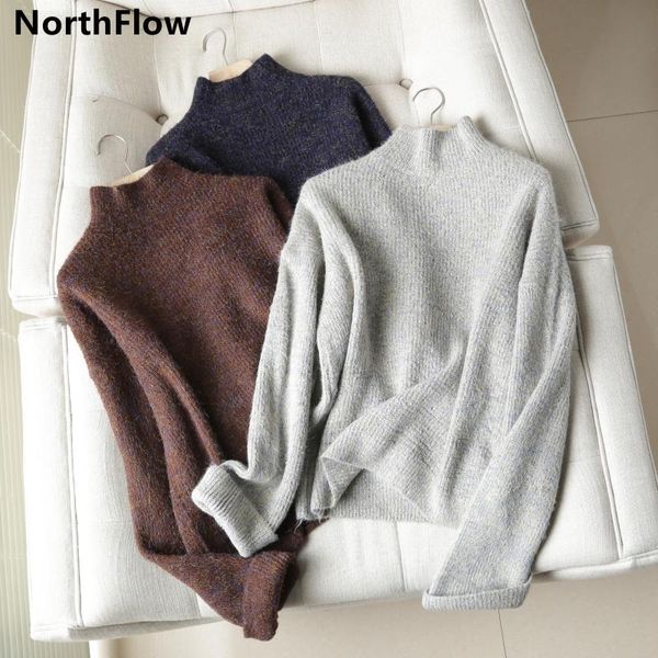 women's sweaters northflow 2021 winter women mohair solid regular casual pollovers pull femme, White;black
women's sweaters northflow 2021 winter women mohair solid regular casual pollovers pull femme, White;black