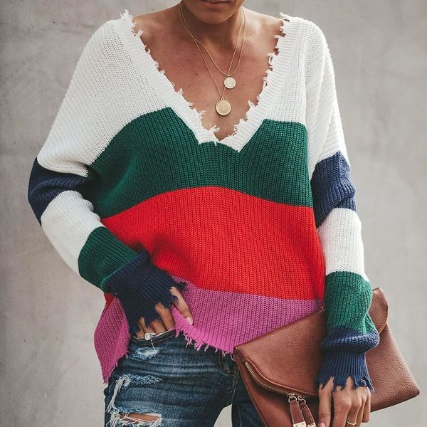 women's sweaters colorful striped knitted sweater women autumn winter batwing sleeve v-neck pullover female irregular casual jumpers, White;black
women's sweaters colorful striped knitted sweater women autumn winter batwing sleeve v-neck pullover female irregular casual jumpers, White;black