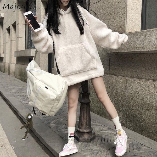 hoodies womens oversize plus velvet thicken long hooded front pocket students simple sweet daily korean style leisure chic women's & s, Black
hoodies womens oversize plus velvet thicken long hooded front pocket students simple sweet daily korean style leisure chic women's & s, Black