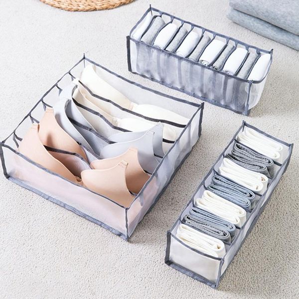 household mesh underwear storage box drawer practical wardrobe divider bra socks organizer case with 6/7/11 grids nylon drawers
household mesh underwear storage box drawer practical wardrobe divider bra socks organizer case with 6/7/11 grids nylon drawers