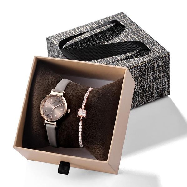 wristwatches ibso crystal bracelet watches set female rose gold quartz watch, Slivery;brown
wristwatches ibso crystal bracelet watches set female rose gold quartz watch, Slivery;brown