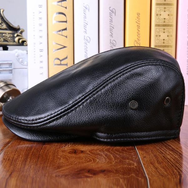 berets genuine leather for men women winter beret hats with ear flap cap warm, Blue;gray
berets genuine leather for men women winter beret hats with ear flap cap warm, Blue;gray