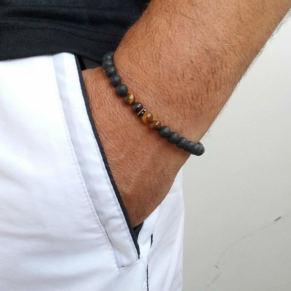 naiqube fashion new lavamatte bead bracelets men classic simple stone beads charm jewelry gift, Black
naiqube fashion new lavamatte bead bracelets men classic simple stone beads charm jewelry gift, Black