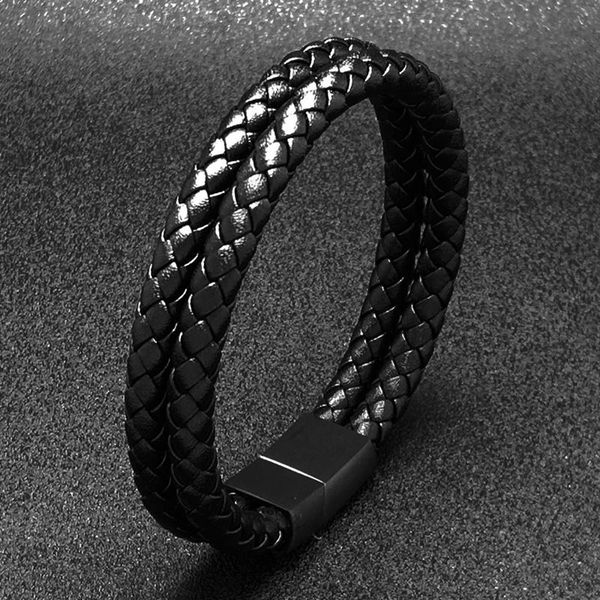 charm bracelets trendy genuine leather bangle men stainless steel double layer braided rope bracelet for male wristband hand jewelry gift sh, Golden;silver
charm bracelets trendy genuine leather bangle men stainless steel double layer braided rope bracelet for male wristband hand jewelry gift sh, Golden;silver
