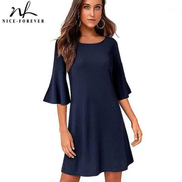 casual dresses nice-forever autumn women pure color straight shift female dress btyt017, Black;gray
casual dresses nice-forever autumn women pure color straight shift female dress btyt017, Black;gray