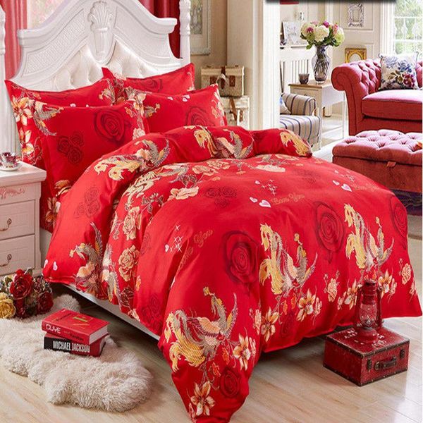 bedding sets phoenix bedclothes full polyester 4pcs set duvet cover pillowcase flat bed sheet home textiles bedroom bedspreads
bedding sets phoenix bedclothes full polyester 4pcs set duvet cover pillowcase flat bed sheet home textiles bedroom bedspreads