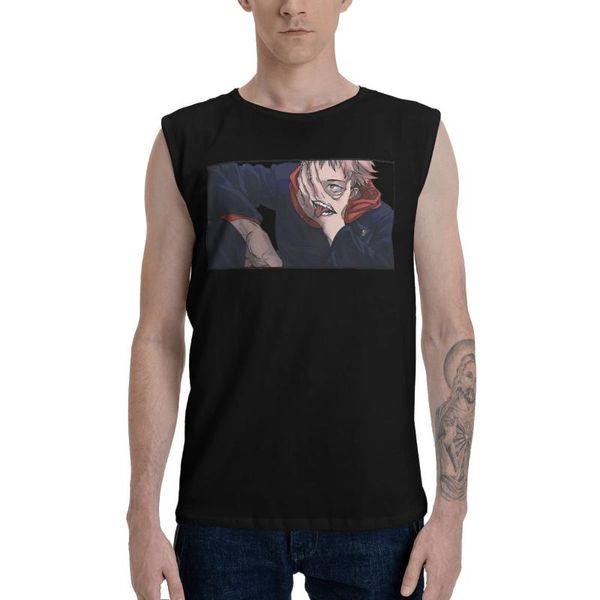 men' tank jujutsu kaisen anime itadori bodybuilding muscle men gyms fitness workout sleeveless male clothes vest, White;black
men' tank jujutsu kaisen anime itadori bodybuilding muscle men gyms fitness workout sleeveless male clothes vest, White;black