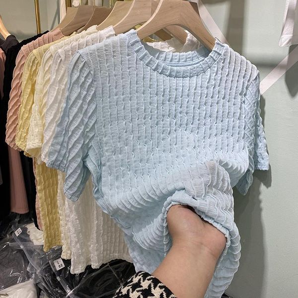 women's t-shirt summer short sleeve o neck t shirt 2021 streertwear solid color tees casual, White
women's t-shirt summer short sleeve o neck t shirt 2021 streertwear solid color tees casual, White