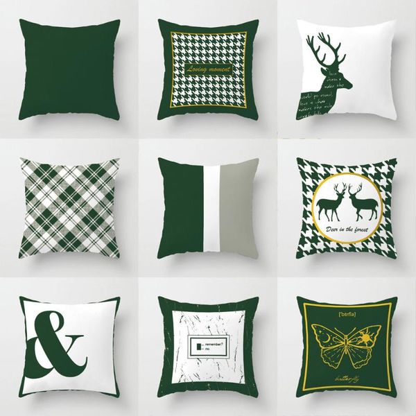 pillow case 45x45cm nordic pillowcase cover polyester deer throw letter cushion sofa living room rome green square
pillow case 45x45cm nordic pillowcase cover polyester deer throw letter cushion sofa living room rome green square