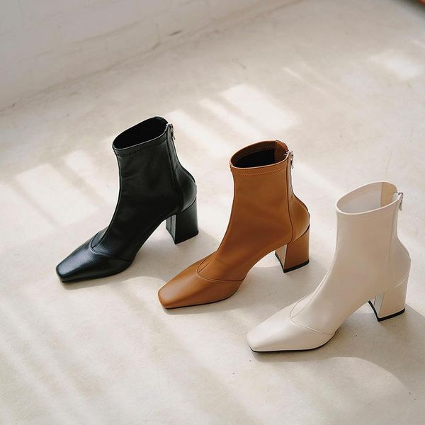 boots bright2021 thi short women's autumn / winter single comfortable and versatile square head high heel, Black
boots bright2021 thi short women's autumn / winter single comfortable and versatile square head high heel, Black