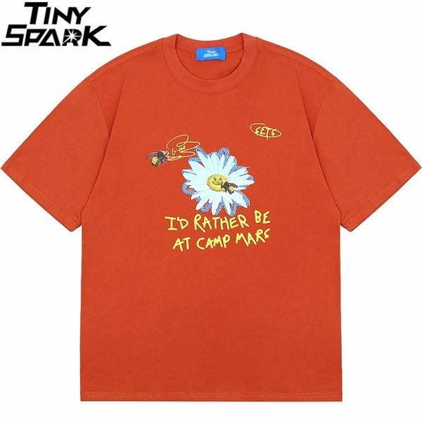 hip hop streetwear harajuku t-shirt daisy bee letter printed men cotton casual short sleeve floral tees orange 210707, White;black
hip hop streetwear harajuku t-shirt daisy bee letter printed men cotton casual short sleeve floral tees orange 210707, White;black