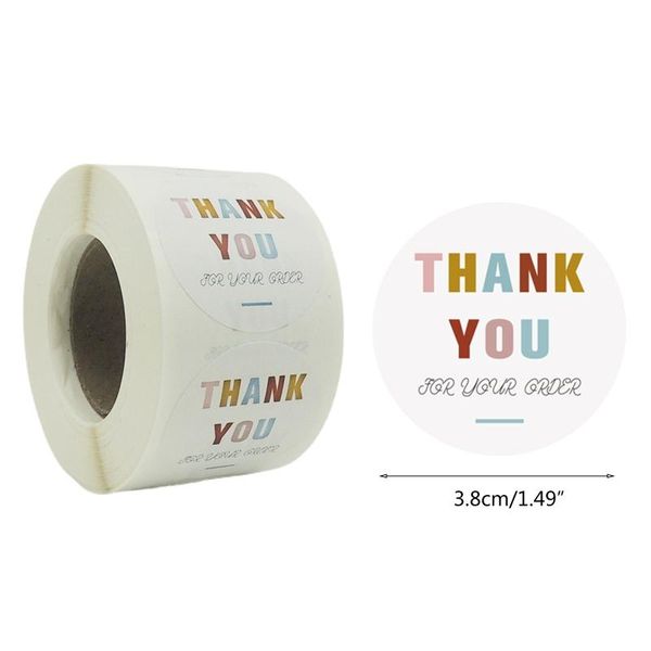 gift wrap 500pcs/roll thank you for your order stickers 1.5 inch seal label wedding baking envelope stationery sticker
gift wrap 500pcs/roll thank you for your order stickers 1.5 inch seal label wedding baking envelope stationery sticker