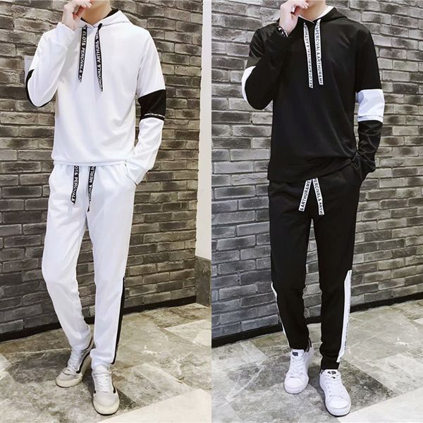 mens sweater 2021 new youth sweater set men's autumn long sleeve hooded two-piece sports suit, Black
mens sweater 2021 new youth sweater set men's autumn long sleeve hooded two-piece sports suit, Black
