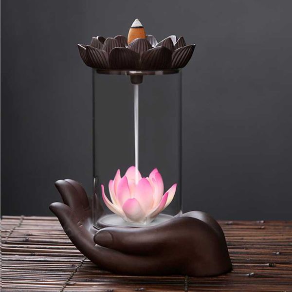fashion bergamot lotus burner smoke waterfall incense cone censer living room decoration fountain fragrance lamps
fashion bergamot lotus burner smoke waterfall incense cone censer living room decoration fountain fragrance lamps