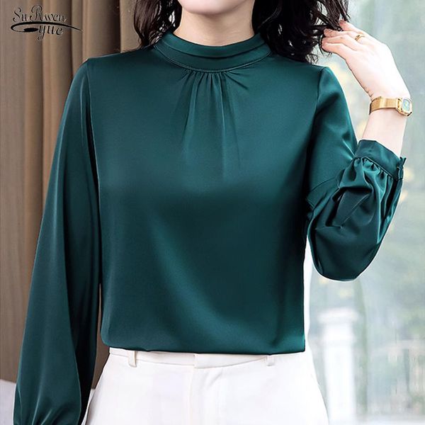 women's blouses & shirts long sleeve elegant satin blouse fashion foreign style loose mulberry silk feminina plus size shirt 13039, White
women's blouses & shirts long sleeve elegant satin blouse fashion foreign style loose mulberry silk feminina plus size shirt 13039, White