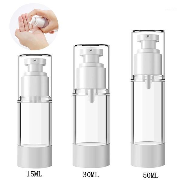 storage bottles & jars 1pcs airless pump 15/30/50/80/100ml refillable travel transparent plastic empty bottle
storage bottles & jars 1pcs airless pump 15/30/50/80/100ml refillable travel transparent plastic empty bottle