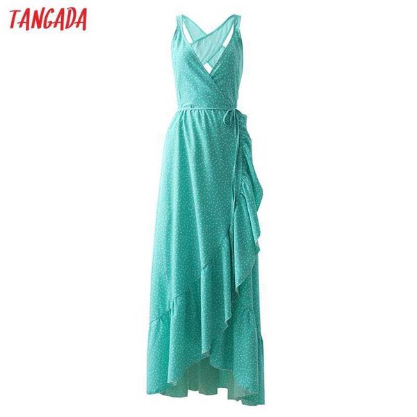 tangada summer women dots print french style dress sleeveless ladies long dress vestidos 1d293 210609, Black;gray
tangada summer women dots print french style dress sleeveless ladies long dress vestidos 1d293 210609, Black;gray