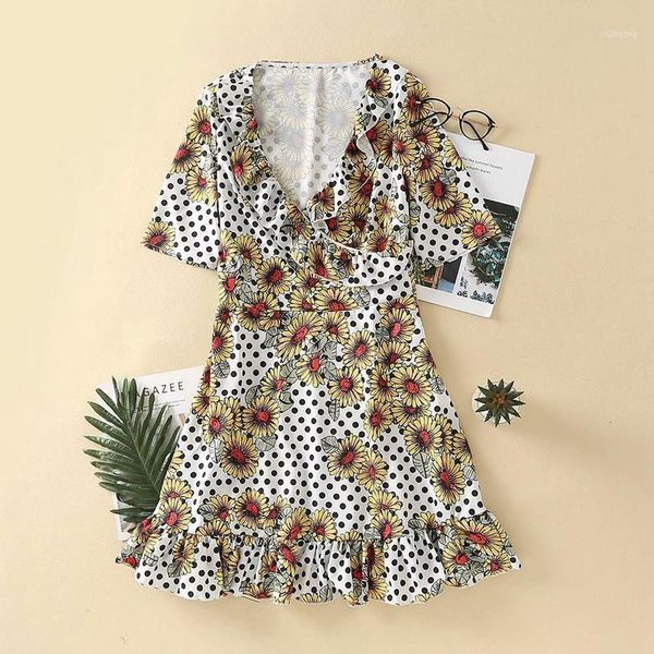 casual dresses women summer dress 2021 boho sleeveless v-neck florals print rruffle party clubwear short, Black;gray
casual dresses women summer dress 2021 boho sleeveless v-neck florals print rruffle party clubwear short, Black;gray