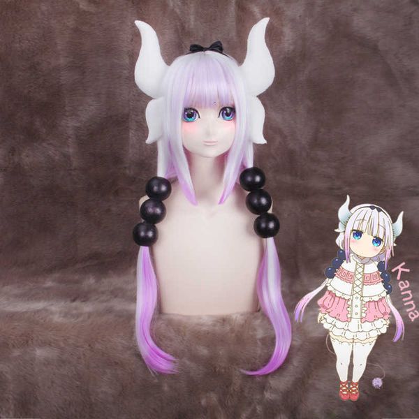 the maid sister of master santa xiaolin's family shak the dragon kami's gradient purple cos wig connor, Black
the maid sister of master santa xiaolin's family shak the dragon kami's gradient purple cos wig connor, Black