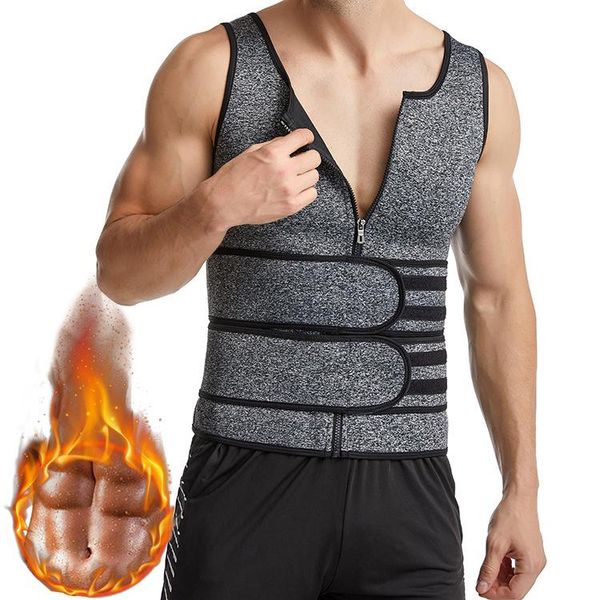mens neoprene sweat vest for men waist trainer adjustable workout body shaper with double zipper sauna suit corset men's shapers, Black;brown
mens neoprene sweat vest for men waist trainer adjustable workout body shaper with double zipper sauna suit corset men's shapers, Black;brown