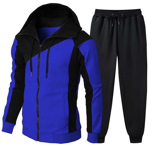 men's tracksuits sets casual sportswear & black pants 2-piece set fashion splicing zipper hoodie clothing custom logo, Gray
men's tracksuits sets casual sportswear & black pants 2-piece set fashion splicing zipper hoodie clothing custom logo, Gray