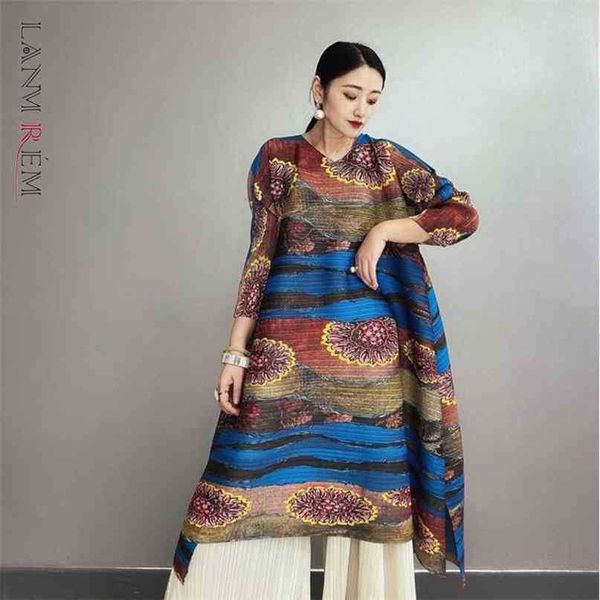 spring summer vintage printed pleated dresses famale loose elastic large size dress for women yj305 210526, Black;gray
spring summer vintage printed pleated dresses famale loose elastic large size dress for women yj305 210526, Black;gray