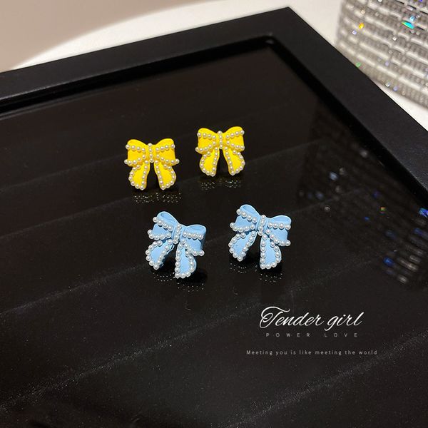 925 silver needle pearl bow earrings designer east gate simple small earrings fashion temperament forest earrings, Golden
925 silver needle pearl bow earrings designer east gate simple small earrings fashion temperament forest earrings, Golden