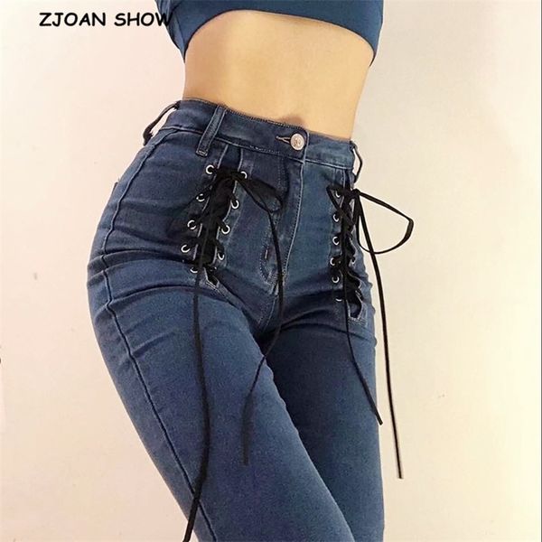 skinny cross lacing up high waist pencil jeans women slim fit stretch denim pants full length tight trousers 210429, White;black
skinny cross lacing up high waist pencil jeans women slim fit stretch denim pants full length tight trousers 210429, White;black
