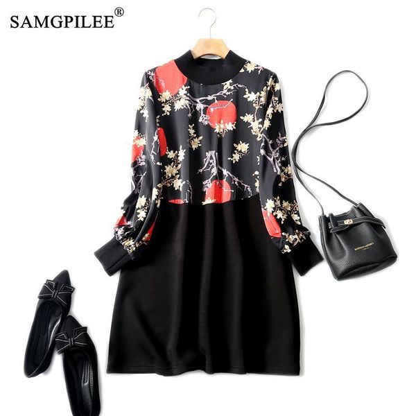 casual dresses winter dress woman 2021 office lady a-line print full sleeve korean style plus size o-neck vintage 4xl, Black;gray
casual dresses winter dress woman 2021 office lady a-line print full sleeve korean style plus size o-neck vintage 4xl, Black;gray