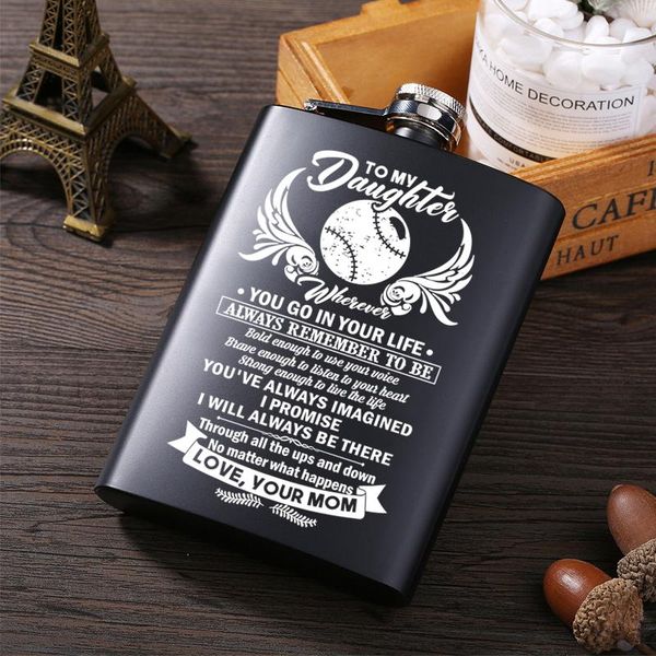 mom to my daughter stainless steel hip flask black maliquor whisky flagon portable english alphabet alcohol water bottle
mom to my daughter stainless steel hip flask black maliquor whisky flagon portable english alphabet alcohol water bottle
