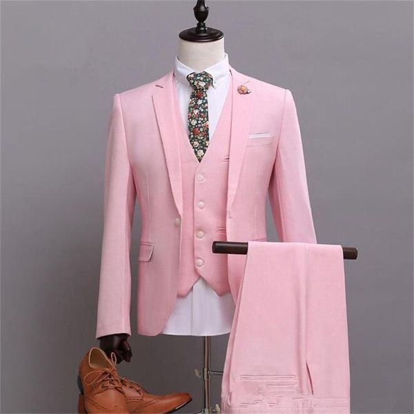 men's suits & blazers pink business men blazer 3 piece beach groom tuxedos for wedding formal prom suit (jacket+pants) streetwear custo, White;black
men's suits & blazers pink business men blazer 3 piece beach groom tuxedos for wedding formal prom suit (jacket+pants) streetwear custo, White;black