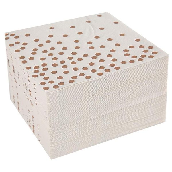 cocktail paper napkins stamped with rose gold foil polka dotwhite color napkin widely used in bar, coffee shops, party kitchen
cocktail paper napkins stamped with rose gold foil polka dotwhite color napkin widely used in bar, coffee shops, party kitchen