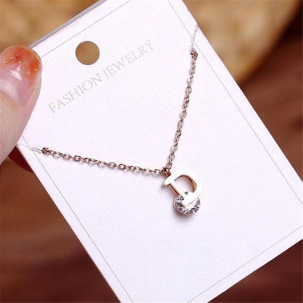 necklace ladies wedding rose gold 316l stainless steel d letter inlaid crystal titanium nfs jewelry metal women pendant necklaces, Silver
necklace ladies wedding rose gold 316l stainless steel d letter inlaid crystal titanium nfs jewelry metal women pendant necklaces, Silver