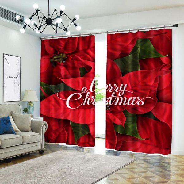 curtain & drapes babson red christmas flower high precision shading personalized 3d digital printing diy po
curtain & drapes babson red christmas flower high precision shading personalized 3d digital printing diy po