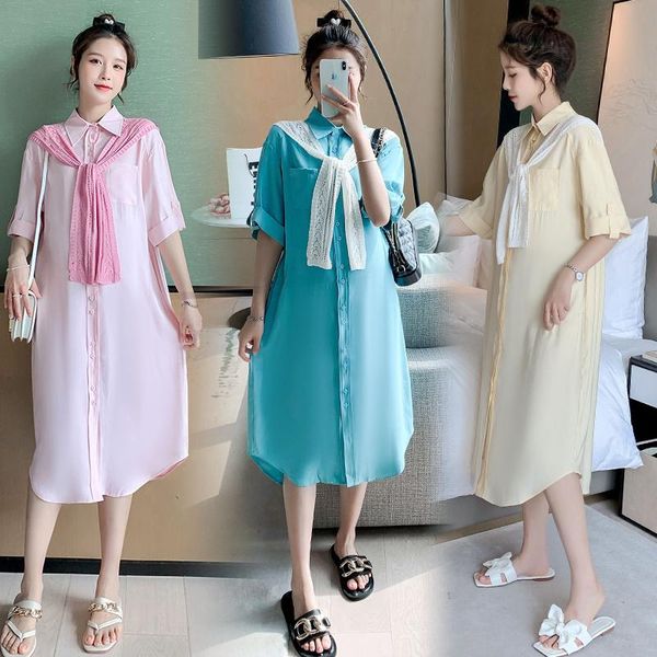 maternity dresses 55563# nursing clothing loose turn down collar dress pregnant women pregnancy, White
maternity dresses 55563# nursing clothing loose turn down collar dress pregnant women pregnancy, White