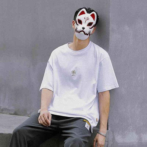 chenwei 2021 new trend embroidery short sleeve t-shirt men's loose simple half sleeve couple top, White;black
chenwei 2021 new trend embroidery short sleeve t-shirt men's loose simple half sleeve couple top, White;black