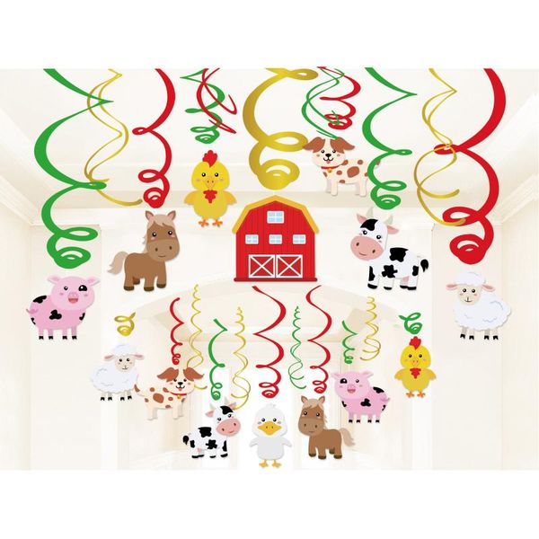30pcs farm animals pvc spirals party decorations cow duck sheep chicken dog pig hanging swirls kid birthday supplies sashes
30pcs farm animals pvc spirals party decorations cow duck sheep chicken dog pig hanging swirls kid birthday supplies sashes