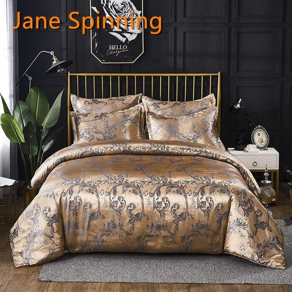 bedding sets luxury jacquard set king size duvet cover bed linen stain comforter gold quilt for adults
bedding sets luxury jacquard set king size duvet cover bed linen stain comforter gold quilt for adults