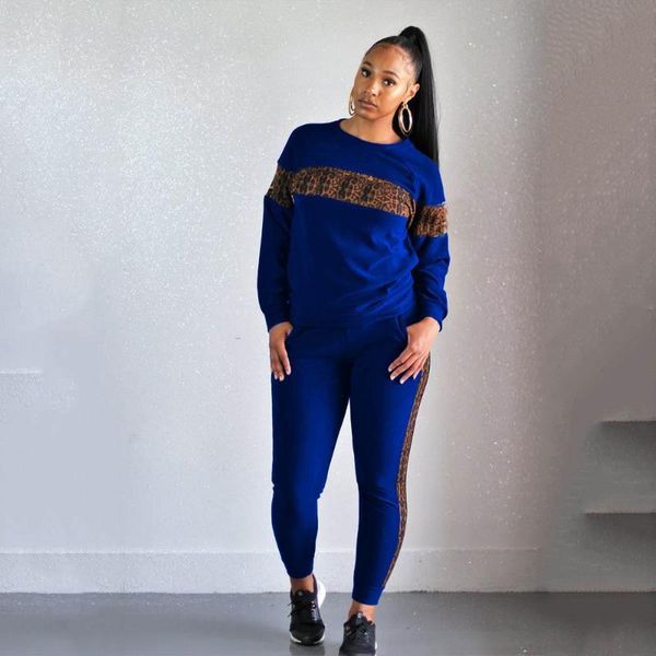 women's two piece pants round neck tee and pockets sweatpants leopard printing tracksuits full sleeve patchwork outdoor sweatsuits, White
women's two piece pants round neck tee and pockets sweatpants leopard printing tracksuits full sleeve patchwork outdoor sweatsuits, White