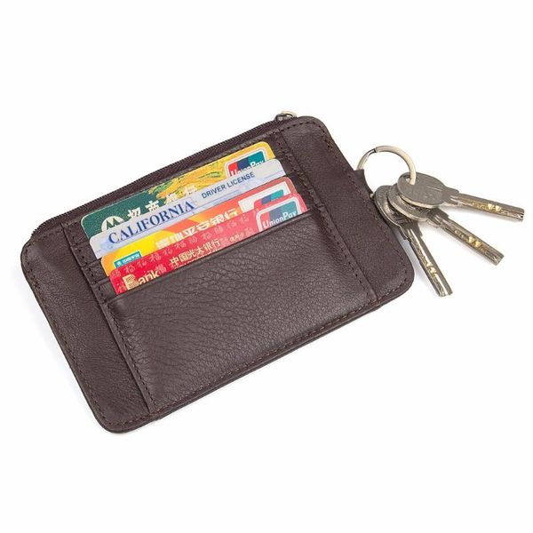 card holders j.m.d genuine cow leather holder mini coin pocket with key ring for 8178c, Brown;gray
card holders j.m.d genuine cow leather holder mini coin pocket with key ring for 8178c, Brown;gray