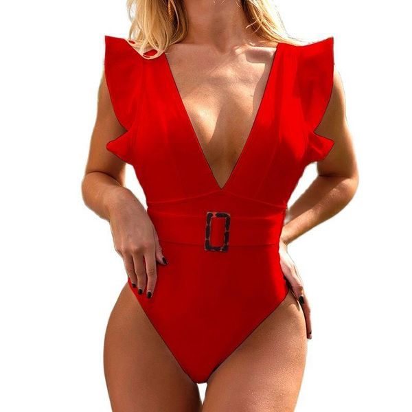 one-piece suits 2021women one piece swimsuit swimwear deep v neck beachwear push up bathing suit with belt female
one-piece suits 2021women one piece swimsuit swimwear deep v neck beachwear push up bathing suit with belt female