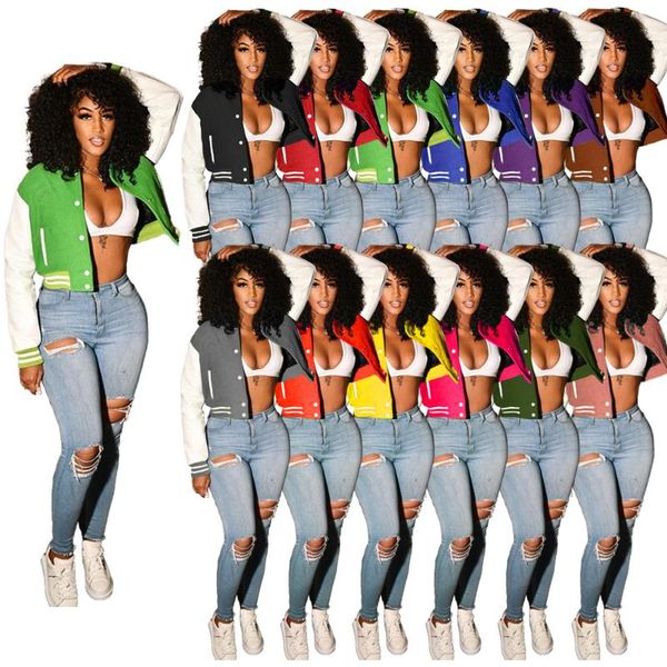women's jackets cropped baseball for women 2022 fall vintage clothes streetwear varsity jacket multicolor outerwear coats wholesale, Black;brown
women's jackets cropped baseball for women 2022 fall vintage clothes streetwear varsity jacket multicolor outerwear coats wholesale, Black;brown
