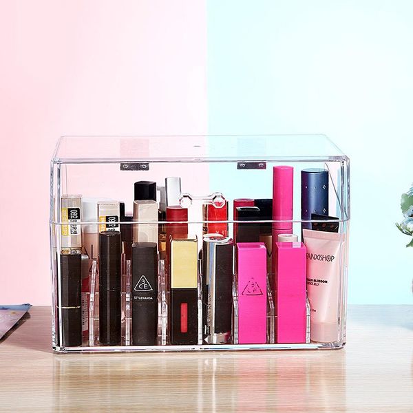 deskcosmetic storage box lipstick lip glaze shelf dustproof flip cover with lid acrylic display case nail makeup organizer boxes & bins
deskcosmetic storage box lipstick lip glaze shelf dustproof flip cover with lid acrylic display case nail makeup organizer boxes & bins