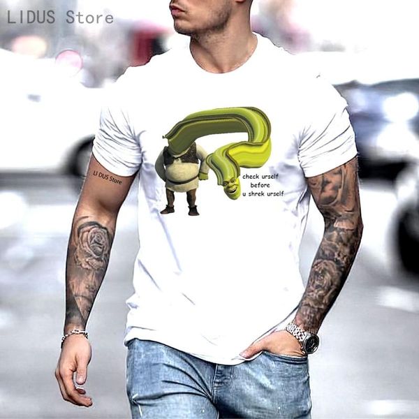 men's t-shirts fashion cool men t shirt women funny tshirt shrek yourself before you wreck shirts customized printed t-shirt, White;black
men's t-shirts fashion cool men t shirt women funny tshirt shrek yourself before you wreck shirts customized printed t-shirt, White;black